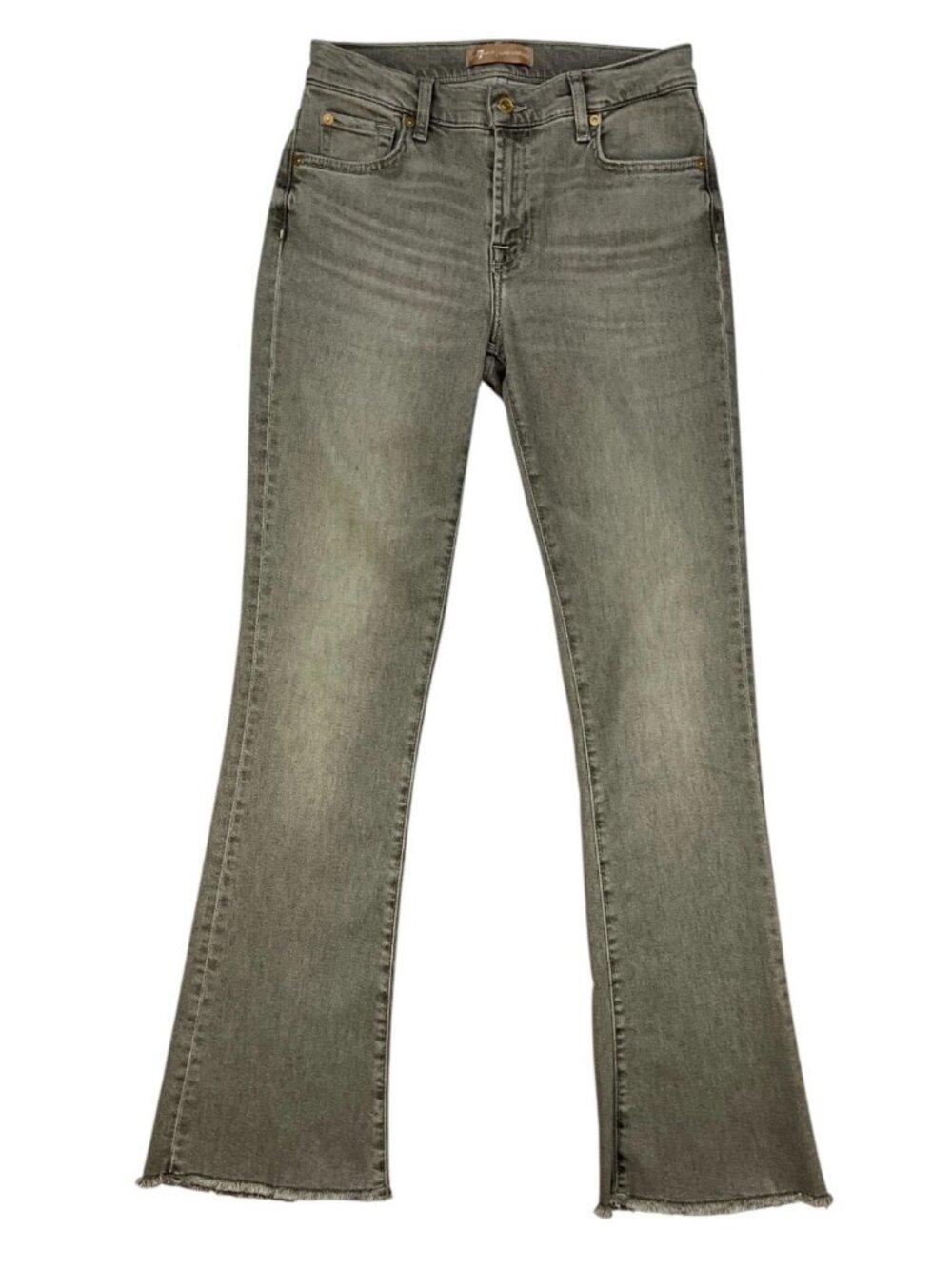 7 For All Mankind 7FAM Bootcut Mid Rise Jean 28 Gray - Picture 13 of 13
